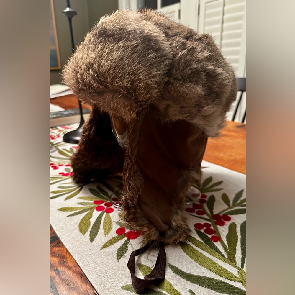 Vintage North King Natural Rabbit Trapper (XL)